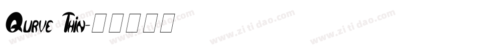Qurve Thin字体转换